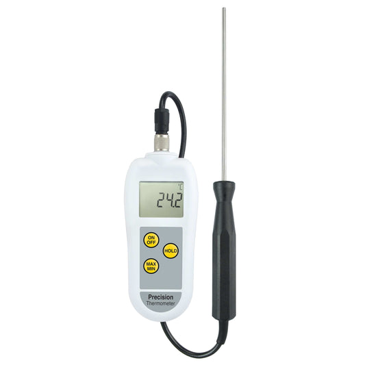 un Thermomètre de précision haute précision PT100 de Thermometre.fr sur fond blanc.