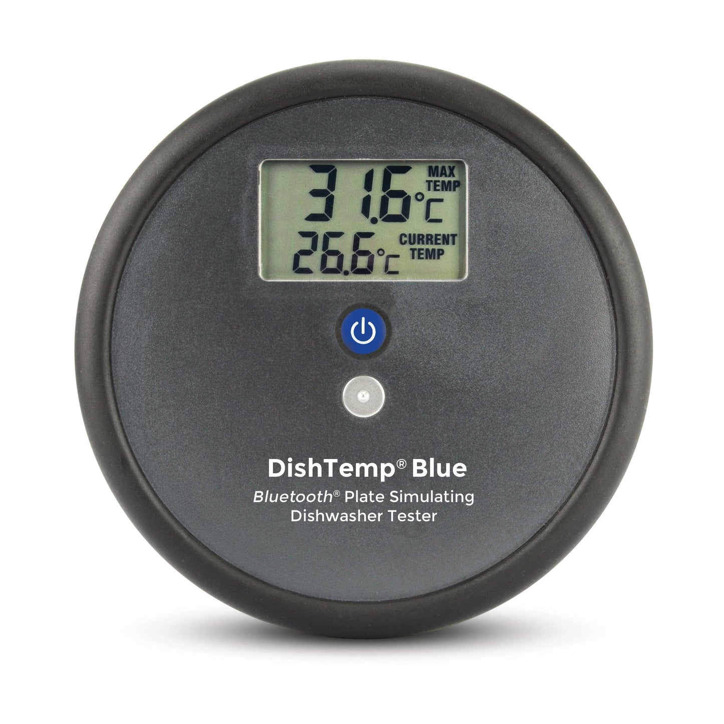 un thermomètre numérique Thermometre.fr portant la marque Dish-Temp Blue.