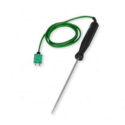 un thermomètre de restauration économique vert de Thermometre.fr avec un fil attaché.