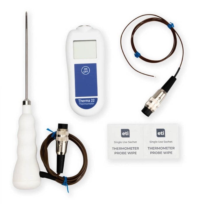 un Kit de thermomètre pour l'hygiène alimentaire avec un fil attaché de Thermometre.fr.