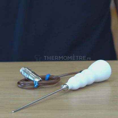 Video esplicativo della sonda a penetrazione impermeabile di tipo T per il termometro Therma 22 Plus