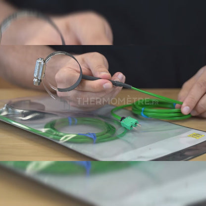 Sonde de température de surface pour tuyau