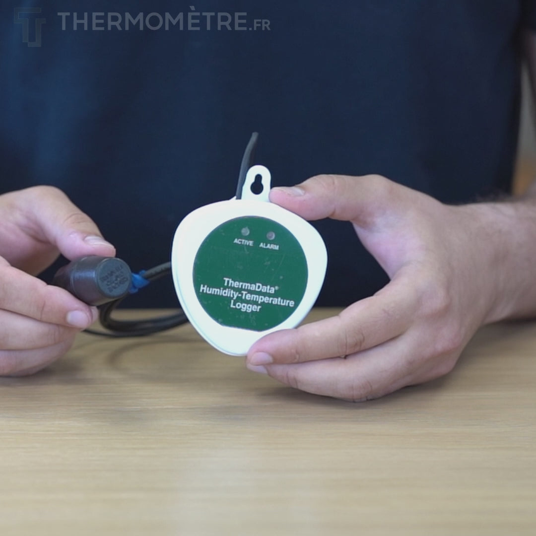 Vidéo explicative de l'Enregistreur de température d'humidité HTBF avec capteurs externes