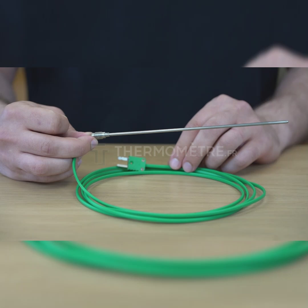 Vidéo explicative de la Sonde flexible à isolation minérale haute température