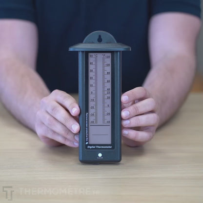 Vidéo explicative du Thermomètre numérique Max Min avec graphique à barres LCD