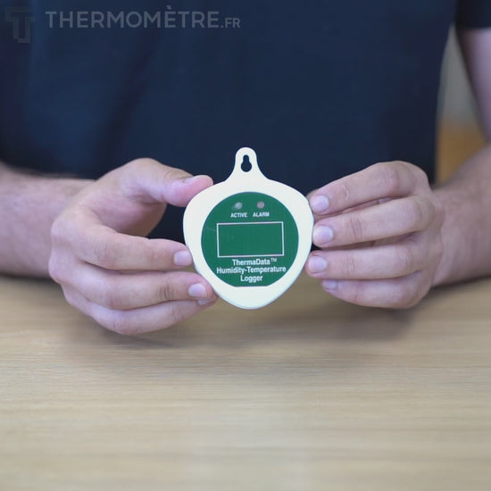 Vidéo explicative de l'enregistreur de données d'humidité ThermaData logger HTB