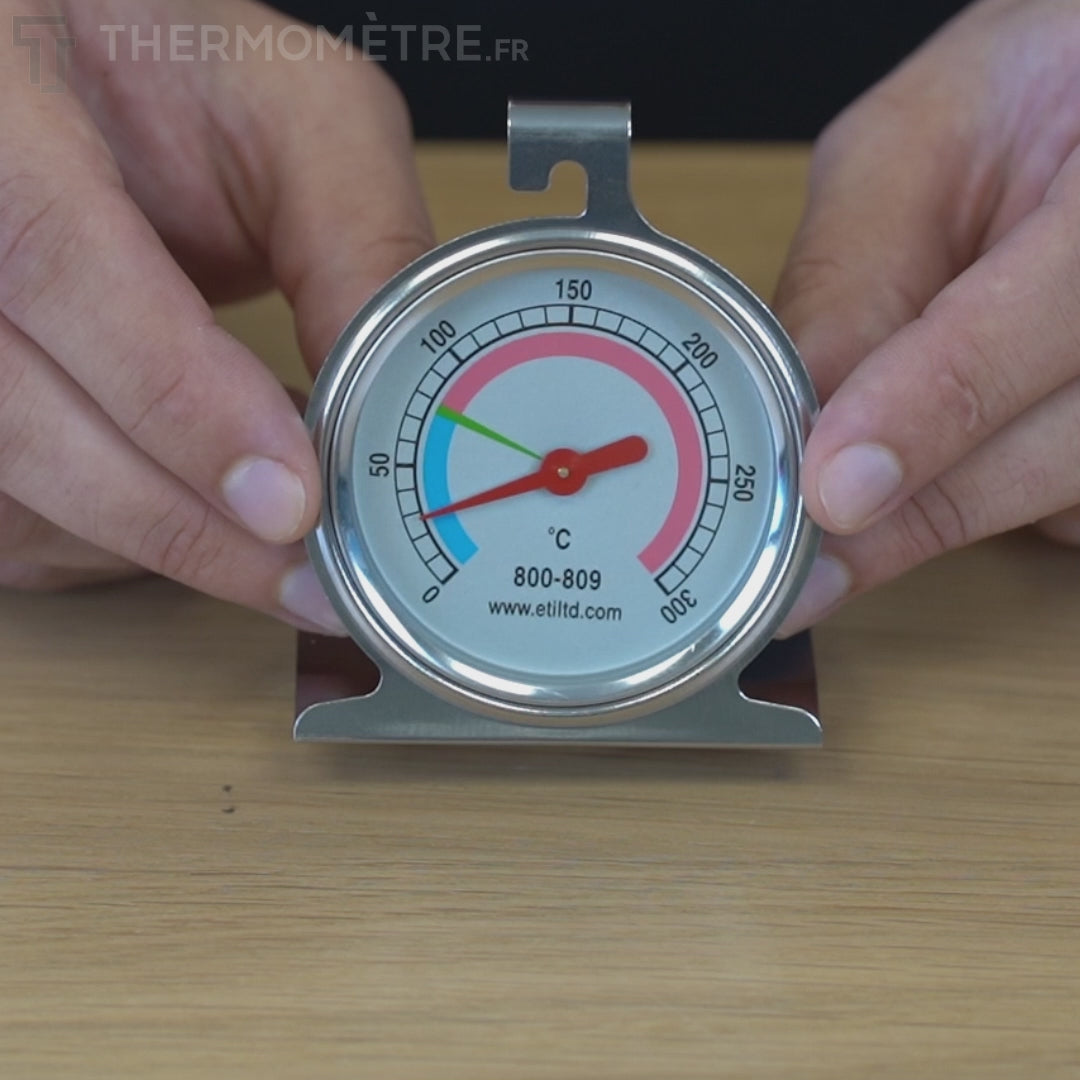 Vidéo explicative du Thermomètre de four avec cadran de 55 mm