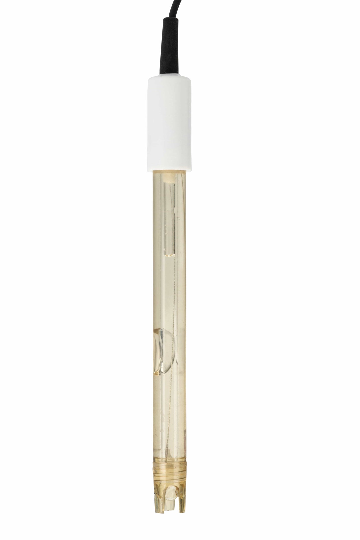 un elettrodo pH per uso generale di Thermometer.fr con un cavo bianco su sfondo bianco.