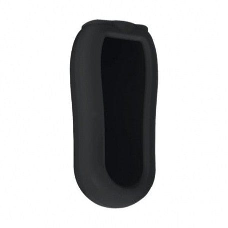 Un gobelet Thermometre.fr en plastique noir sur fond blanc.