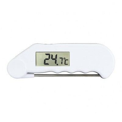 un Thermomètre Gourmet - Thermomètre résistant à l'eau avec sonde pliable de Thermometre.fr sur fond blanc.