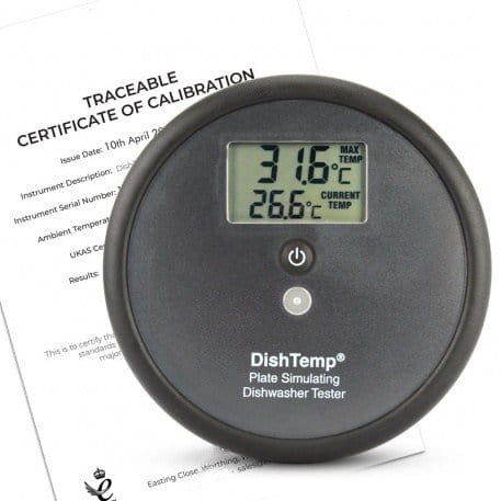 un thermomètre numérique Thermometre.fr avec un certificat d'étalonnage.