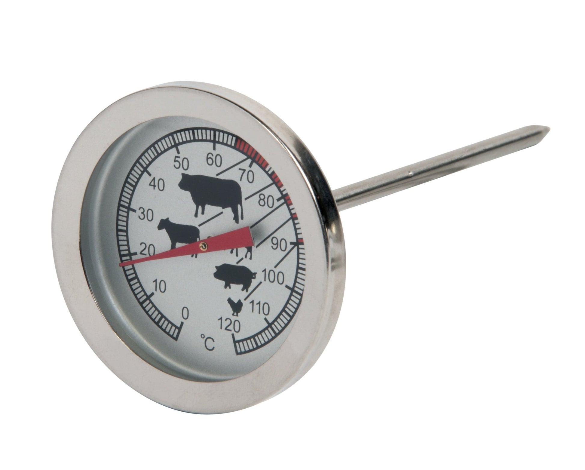 Thermomètre Cuisson Viande à sonde et cadran, 0 à + 120°C, vente