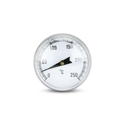 un termometro con sonda a quadrante di Thermometer.fr su uno sfondo bianco.