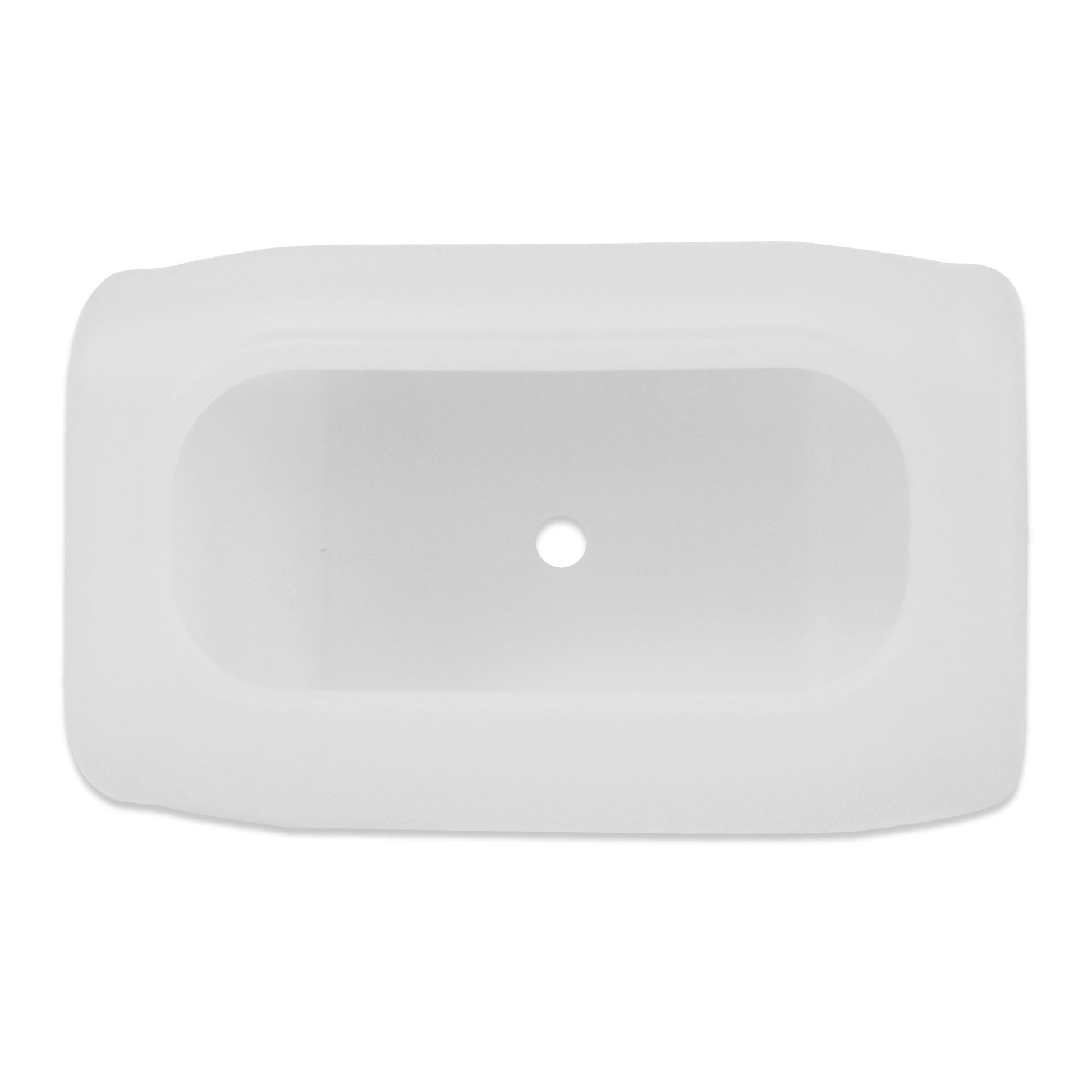 Une Coque de protection en silicone blanche avec un trou au milieu par Thermometre.fr.