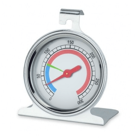 Un termometro in acciaio inossidabile Thermometer.fr con quadrante da 55 mm su sfondo bianco.