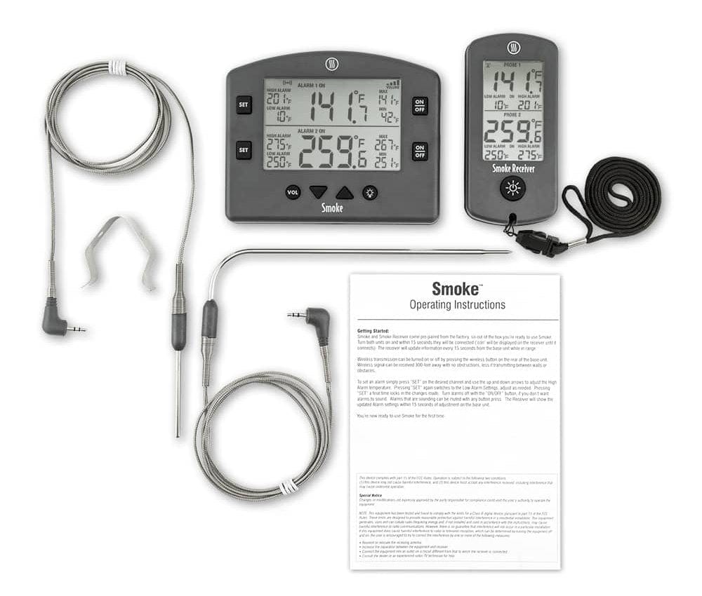 un Smoke - Termometro e ricevitore wireless per barbecue e affumicatore di Thermometer.fr