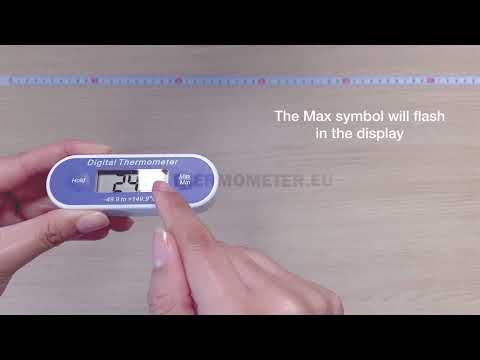 Vidéo explicative du Thermomètre étanche - Thermomètre de poche en T