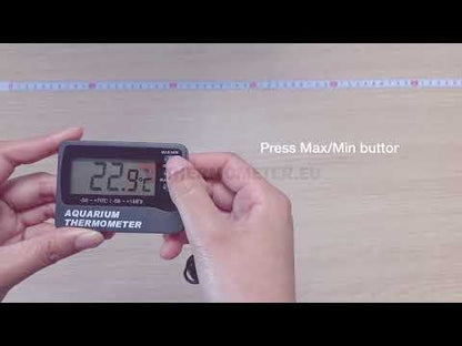 Vidéo explicative du Thermomètre d'aquarium avec capteur d'ambiance.